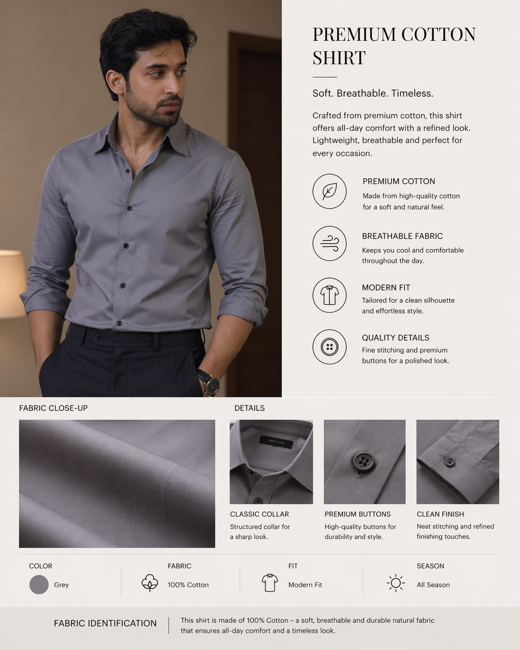 Slate Grey Shirt