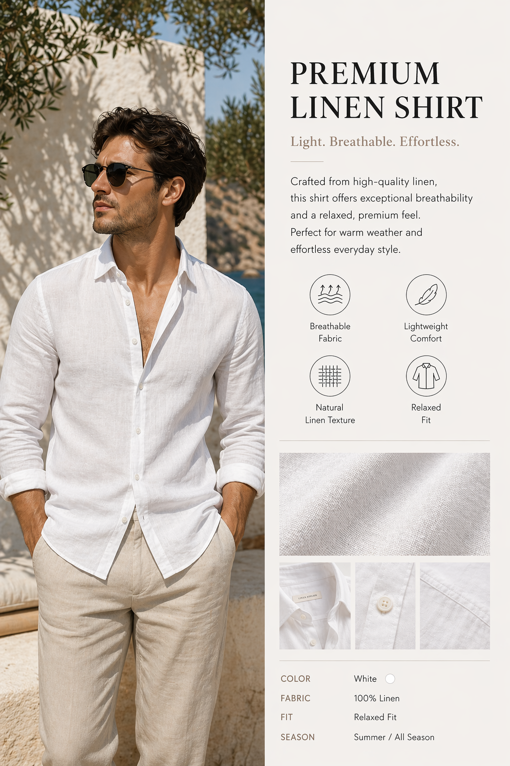 Pure Linen Shirt