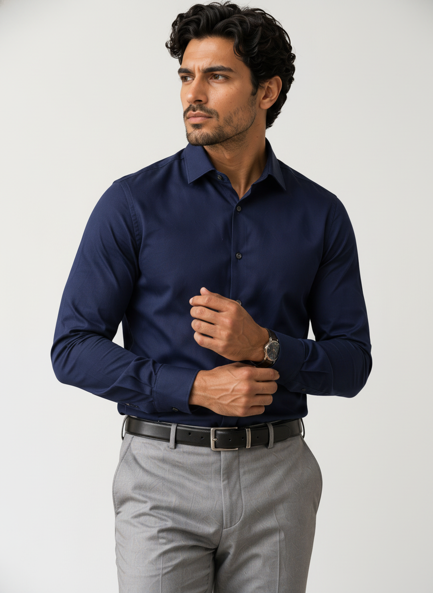 Navy Blue Shirt