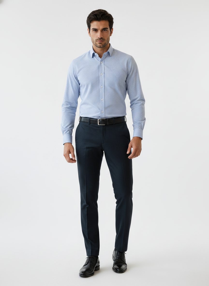 Light Blue Checks Shirt