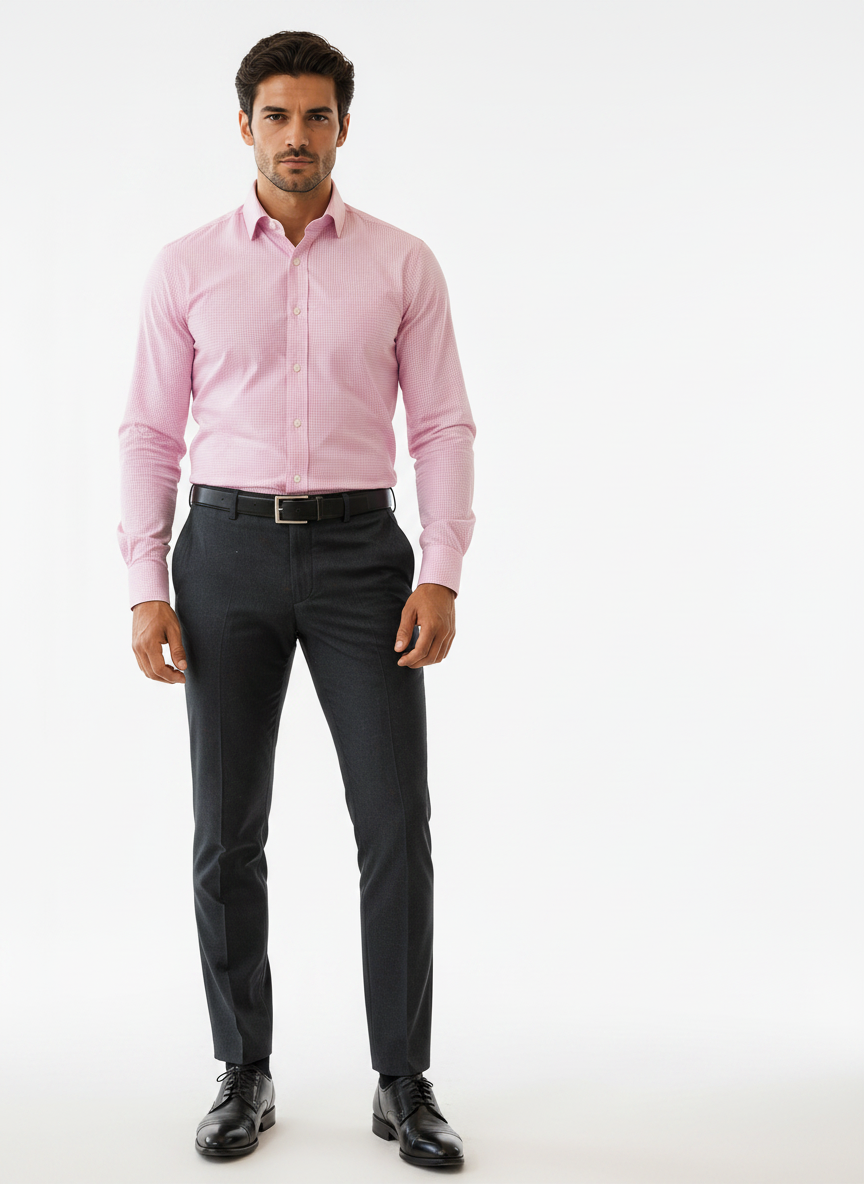 Pink Checks Shirt
