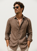 Mocha Linen Shirt