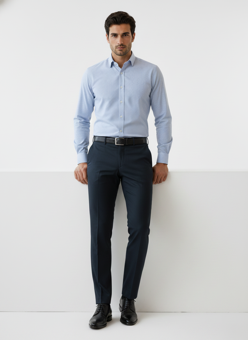Light Blue Checks Shirt