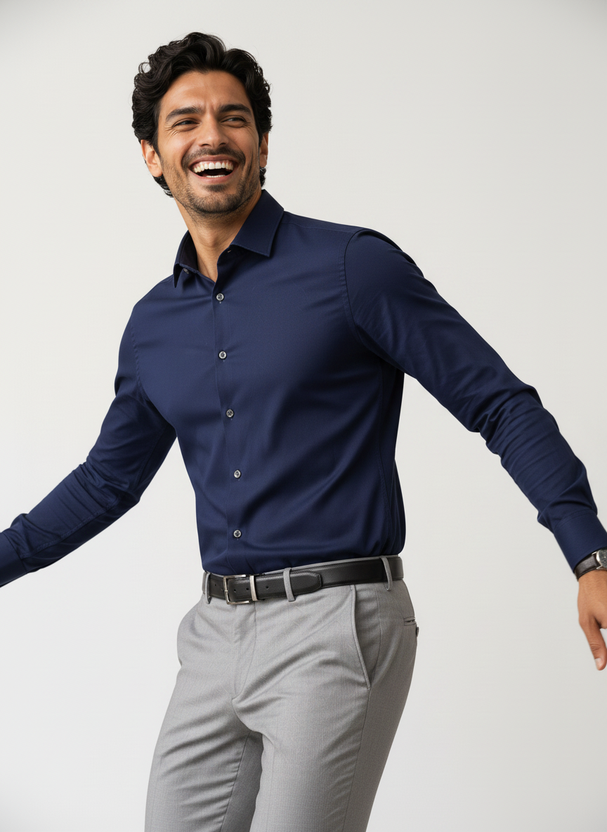 Navy Blue Shirt