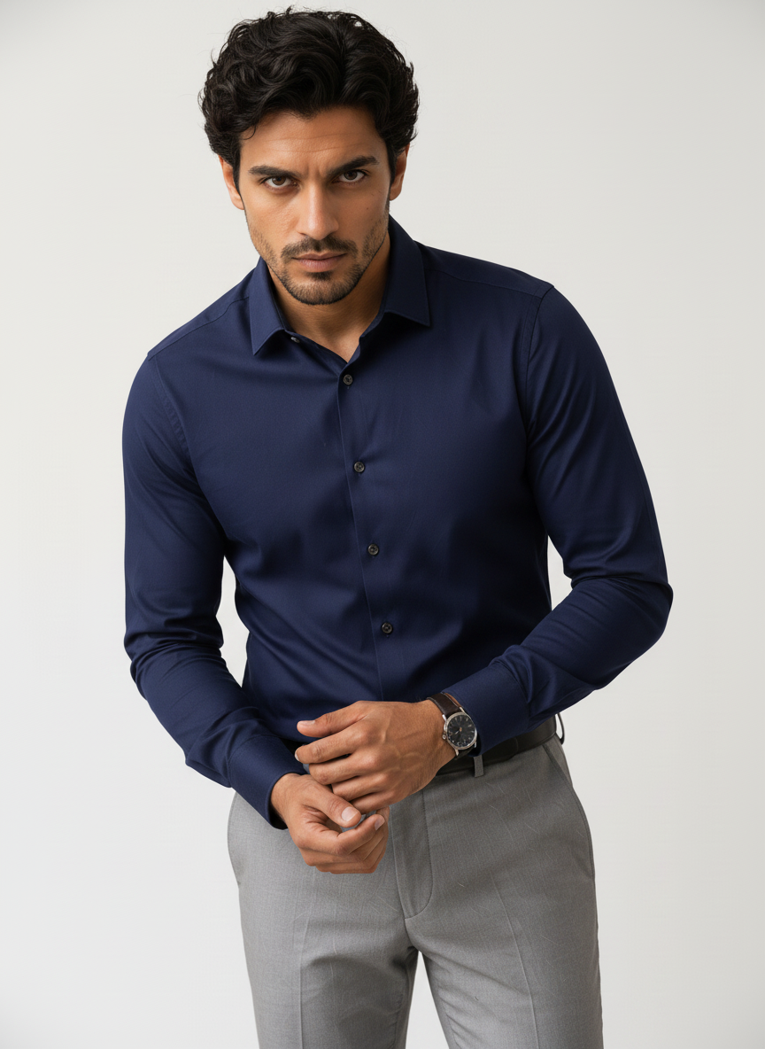 Navy Blue Shirt